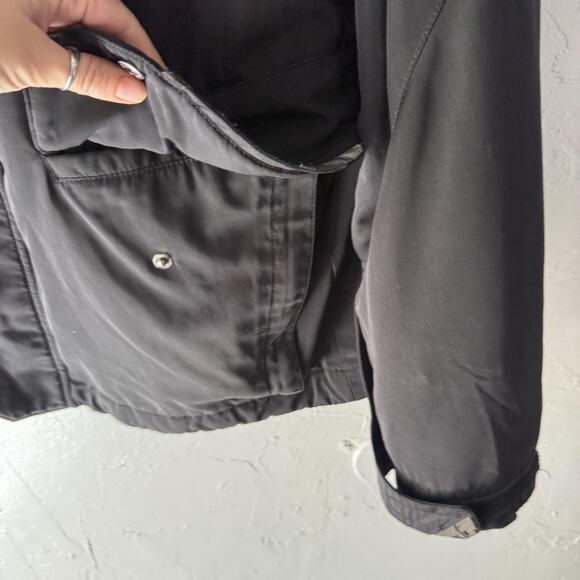 Fly Racing Black Jacket Medium Mens Winter Waterproof Pockets Reflective Logo - Picture 7 of 12